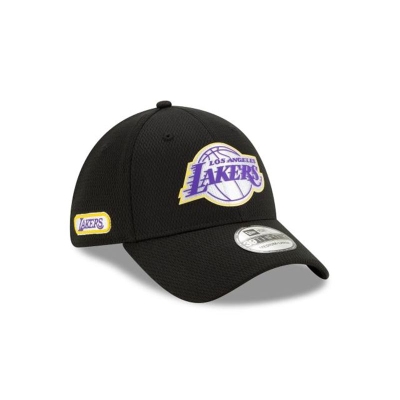 Los Angeles Lakers Gorra | New Era NBA Authentics Half Series 39thirty Stretch Fit Cap Mexico - Negros
